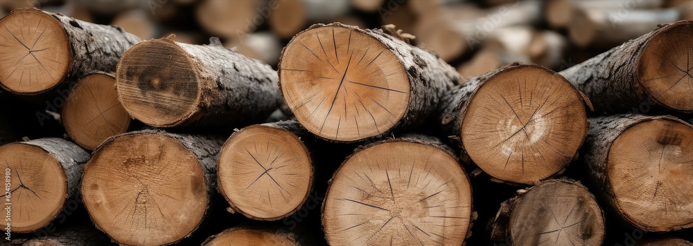 Stack of wooden stumps in cross section texture background, Wood industry background, Firewood. Stack of wooden stumps in cross section texture background, Wood industry background, Firewood.