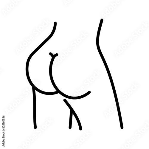 ass icon flat vecktor trendy popular simple