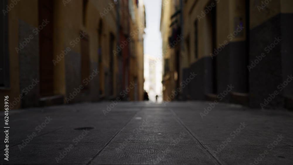 Low angle background shot of Nice old town in the morning
