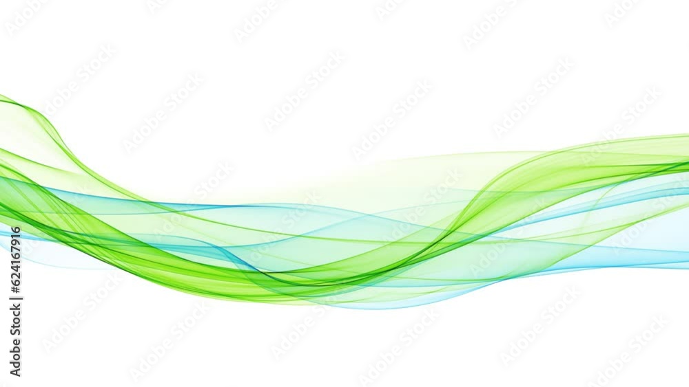 Abstract blue/green lines - loop