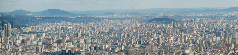  panorama of Istanbul Asian Side Urban building blocks