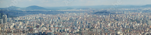  panorama of Istanbul Asian Side Urban building blocks