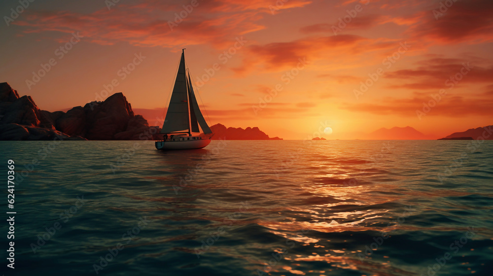 sailboat at sunset 5