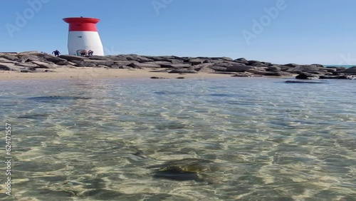 Phare de la Tamarrissière, tourisme Sud France, littoral Méditerranée, embouchure de l'Hérault, belle images plages Languedoc Roussillon, plages près de Béziers, rivages du Golfe du Lion,  mer