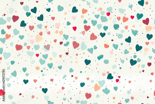 heart confetti pattern   Generative AI