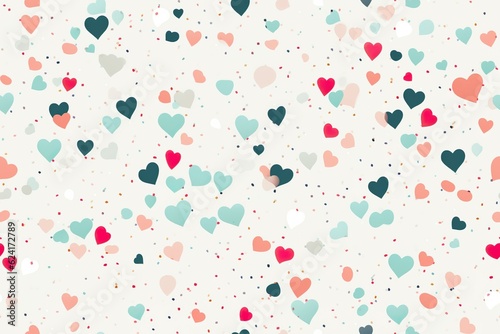 heart confetti pattern | Generative AI