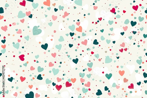 heart confetti pattern | Generative AI