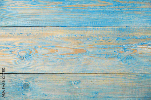 Blue wooden texture background in shabby shic style. Solid wooden wall from weathered cracked boards. Mock up for  design product. photo