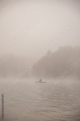 boat in fog