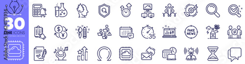 Green energy, Alcohol addiction and Sound check line icons pack. Approved agreement, Omega, Search web icon. Chemistry lab, Work time, Inclusion pictogram. Checklist, Currency exchange. Vector