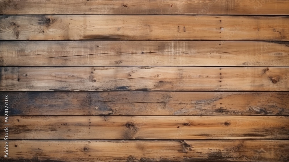 Fototapeta premium Wooden wall texture, old wall wood background with old dirty and vintage style pattern. Generative AI