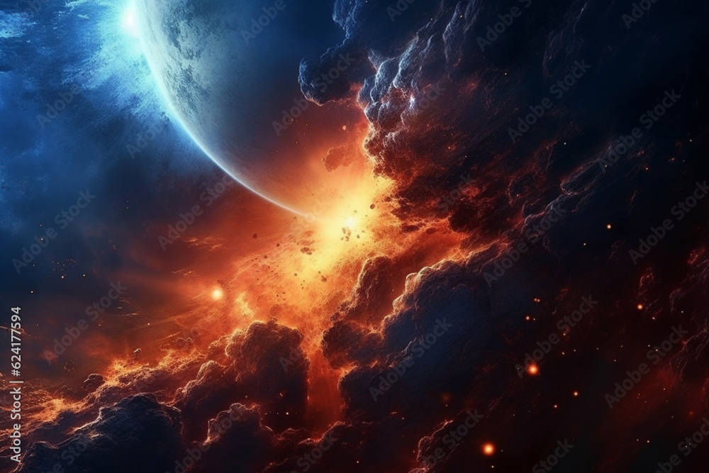 Fototapeta premium sunrise in space