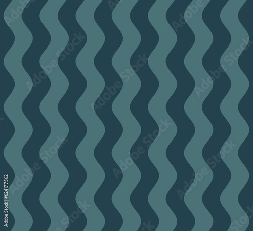 Wavy pattern. Deep green waves design. Wallpaper design, for advertising, cards, posters, presentations, invitations