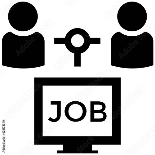 A solid icon of a man editable design 

