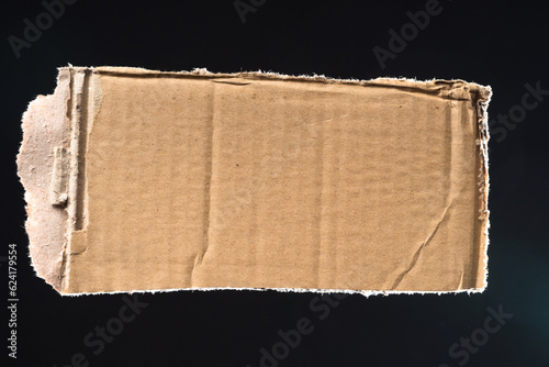 Fragment of torn cardboard....
