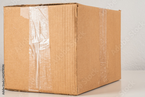 Cardboard box. Package wrap...