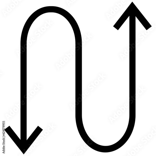 Trendy Road Signs Icons in Line Style 
