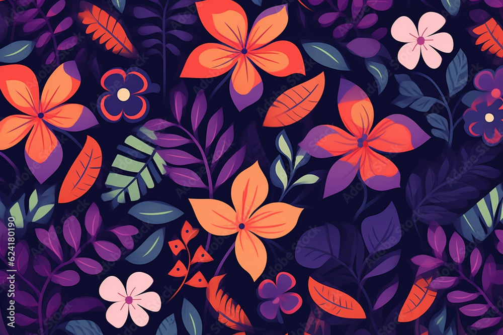 seamless pattern with flowers seamless pattern with flowers