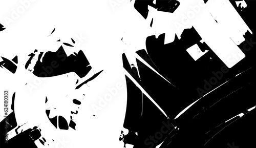 Grunge black texture, spots, shape, lines, veins, silhouette. Vector background