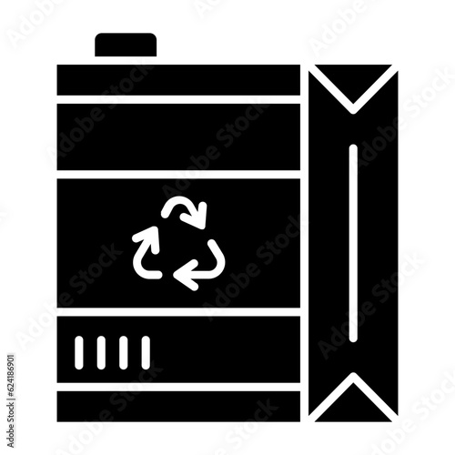 Milk Packet Glyph Icon