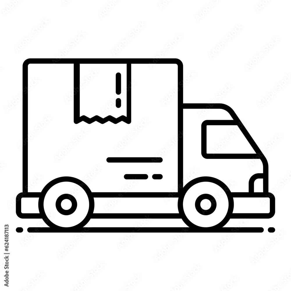 Packaging Move Line Icon Packaging Move Line Icon