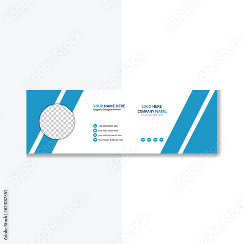 Minimalist And Corporate Personal Email Signature Layout Template