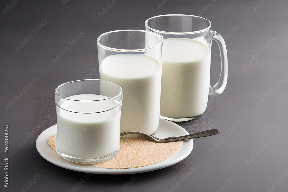 three glass of milk lenscape