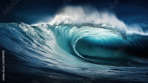 Waves of the Ocean during Night Time © Boss