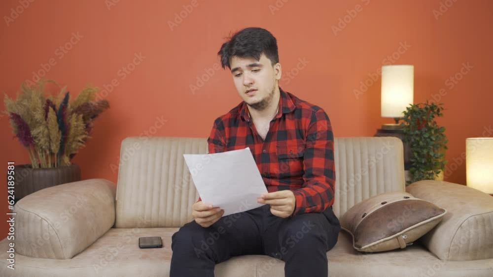 The man who frets over abusive paperwork. The man who frets over abusive paperwork.