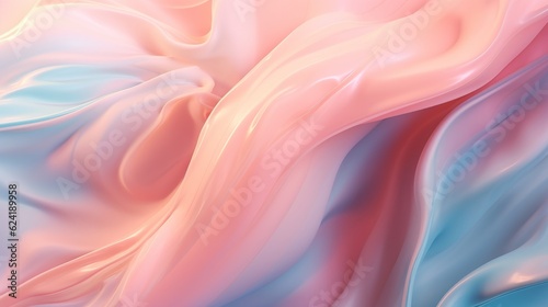 Pastel current background. Divorces, waves, lines, in pastel colors. Banner for advertising. AI generation.