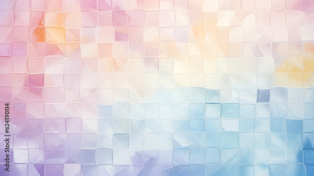 Pastel beautiful advertising delicate background. Mosaic. AI generation. Pastel beautiful advertising delicate background. Mosaic. AI generation.