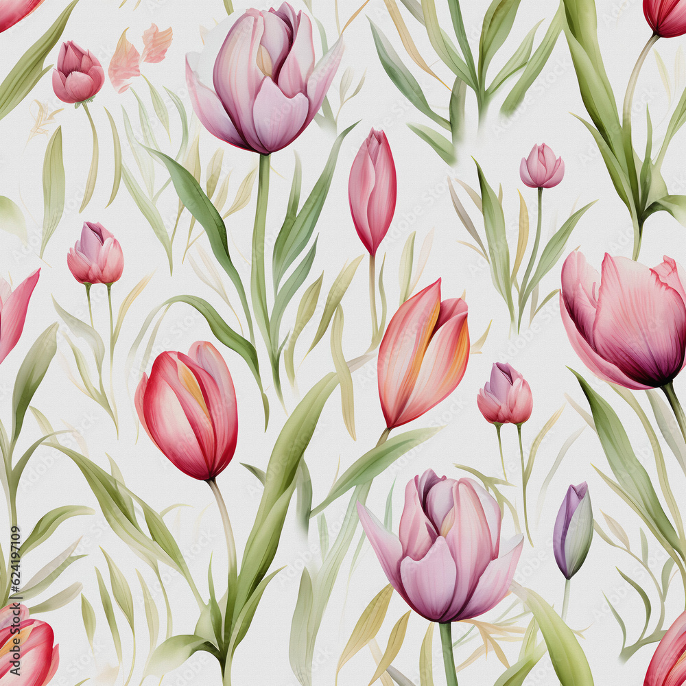 Flower pattern, seamless textre, fabric wallpaper.