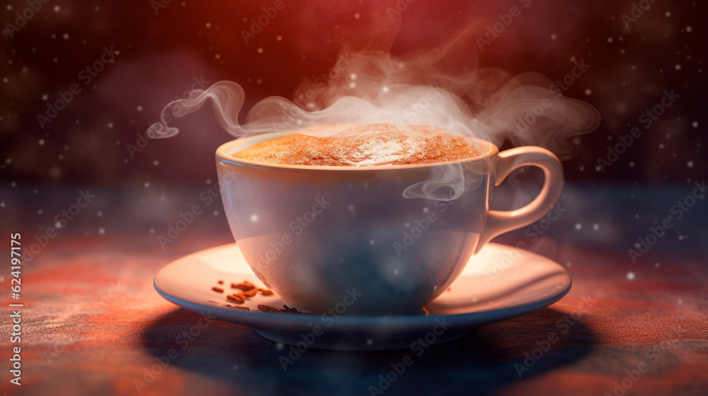 Fototapeta premium cup of coffee HD 8K wallpaper Stock Photographic Image 