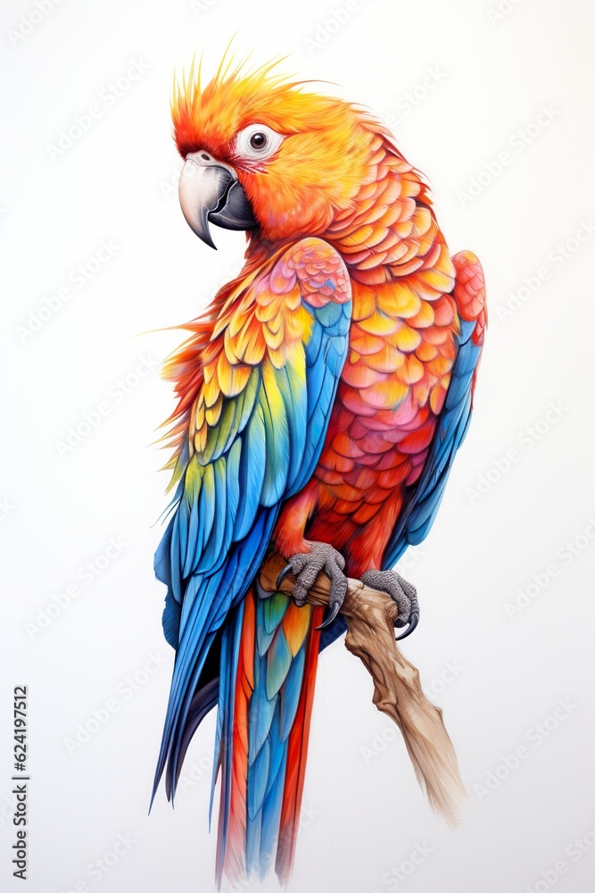 colorful parrot | Generative AI