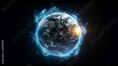 Fototapeta Naklejka Na Ścianę i Meble -  earth in space HD 8K wallpaper Stock Photographic Image
