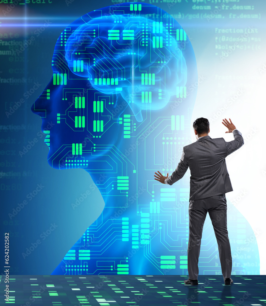 Machine learning concept as modern technology