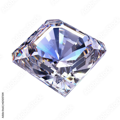 Cubic zirconia. isolated object  transparent background