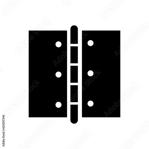 Door hinge icon vector, flat illustration on white background..eps