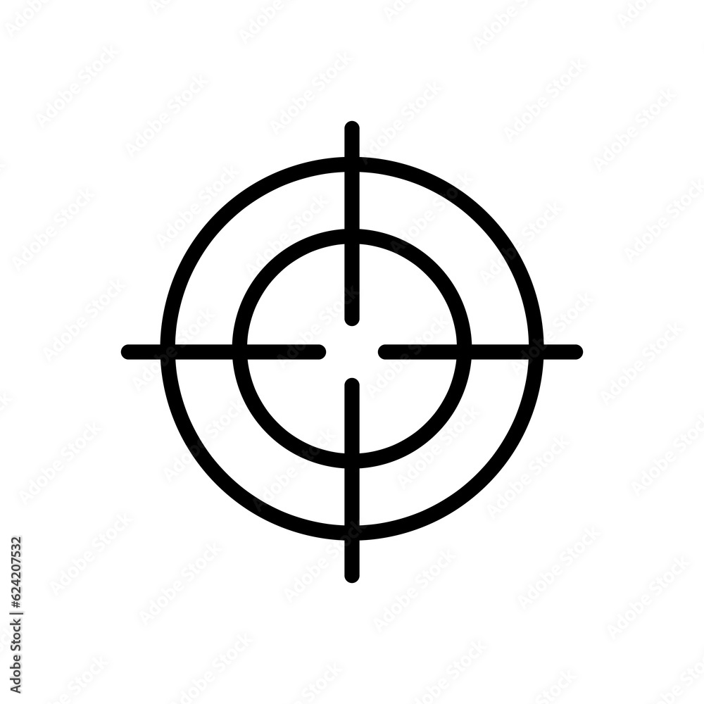 Target Icon marketing target graphic design single icon flat illustration on white background..eps Target Icon marketing target graphic design single icon flat illustration on white background..eps