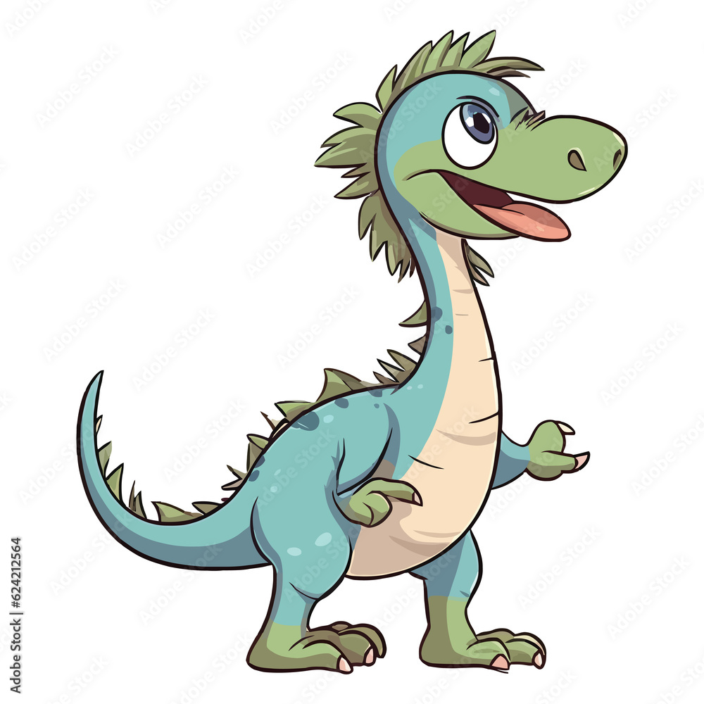 Cute Suchomimus Dinosaur 2d Illustration Cute Suchomimus Dinosaur 2d Illustration