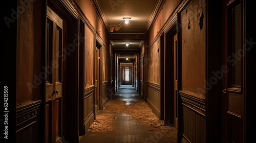 Haunted Hallway in Apartment Building photo