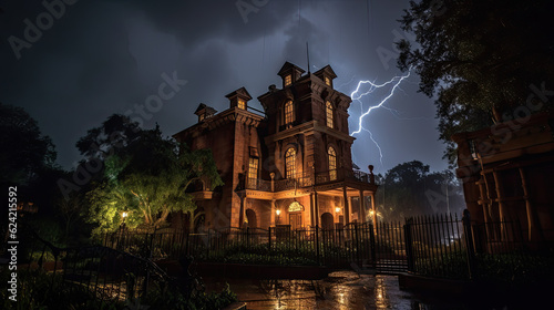 Haunted Manison in the Storm photo