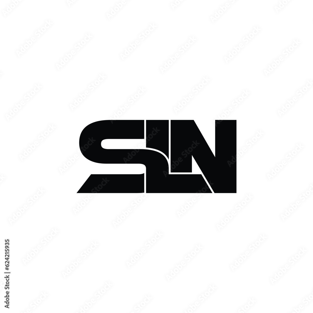 SLN letter monogram logo design vector SLN letter monogram logo design vector