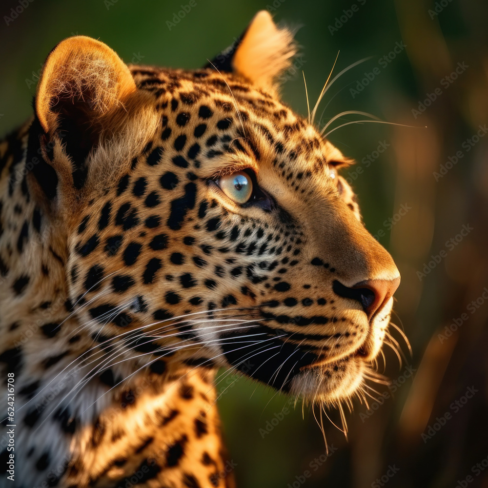 Leopard in its natural Habitat, Wildlife Photography, Generative AI Leopard in its natural Habitat, Wildlife Photography, Generative AI