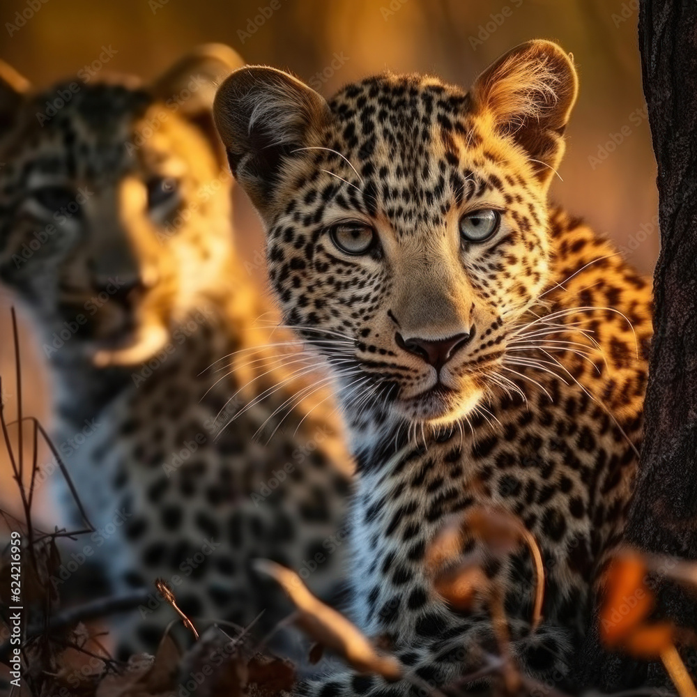 Leopard in its natural Habitat, Wildlife Photography, Generative AI Leopard in its natural Habitat, Wildlife Photography, Generative AI