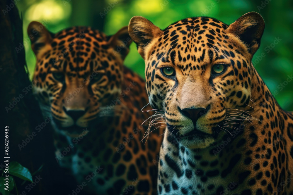 Leopard in its natural Habitat, Wildlife Photography, Generative AI Leopard in its natural Habitat, Wildlife Photography, Generative AI