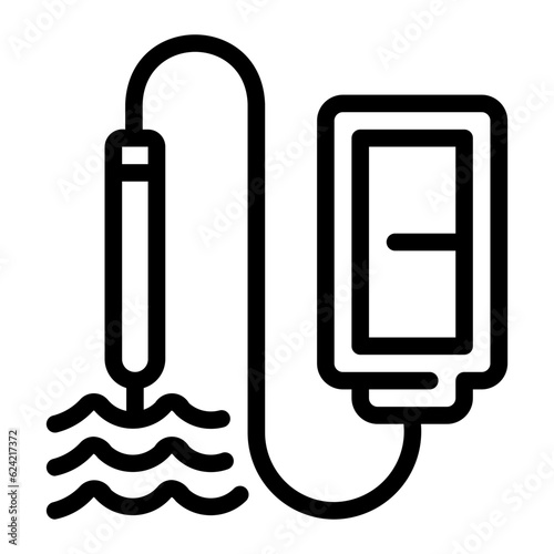water quality line icon