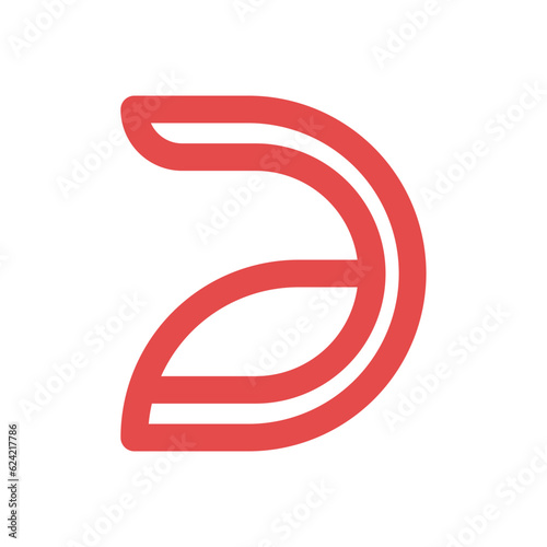 Monogram design vector logo. Monogram initial letter mark D logo design. Monogram design vector logo. Monogram initial letter mark D logo design simple D monogram