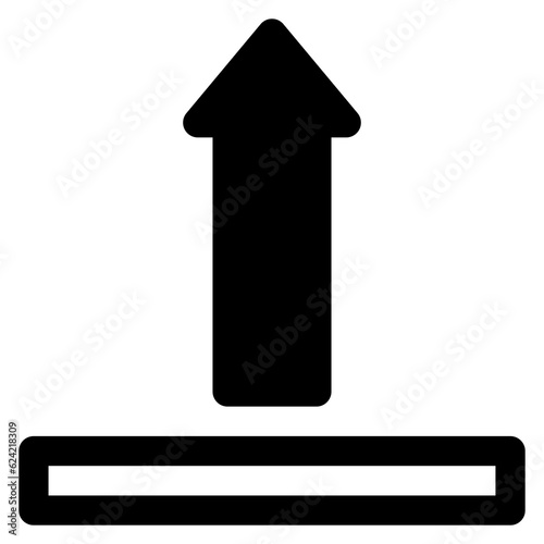 Up Side Arrow Icon Symbol For Packaging Design Standart