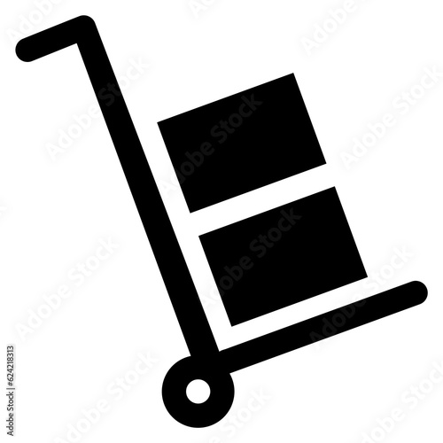 Trolley Cart Icon Symbol For Packaging Design Standart